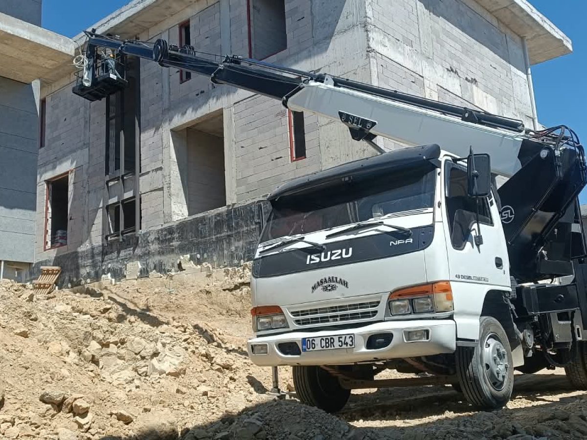 İnşaat ve Yapı İşleri – Ankara sepetli vinç ile